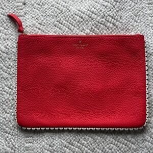 Kate Spade Vibrant Red Clutch bag